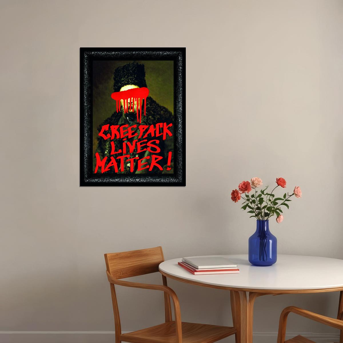 Creepy Lives Matter Art Poster Bold Horror Wall Decor Unique Alternative Style Modern Urban Artistic Wall Art Print - xonomax