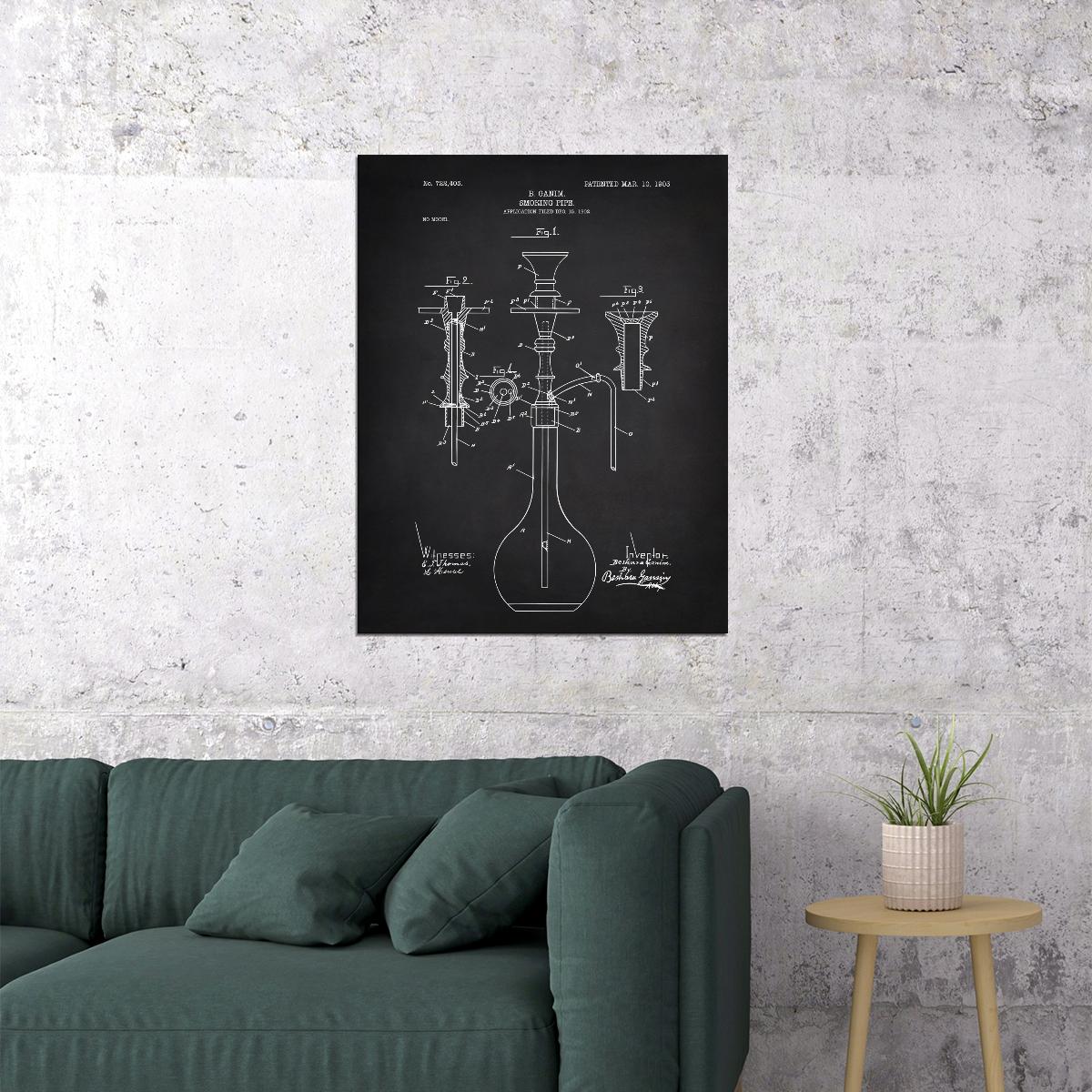 Mechanical Blueprint Art Poster Industrial Wall Decor Technical Design Modern Artistic Style Unique Office Wall Art Print - xonomax