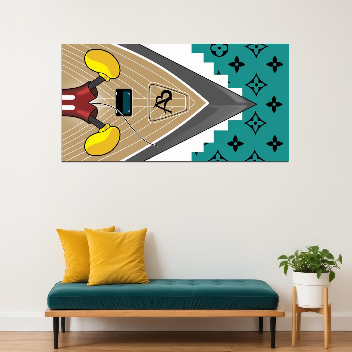 Mickey Mouse Designer Art Poster Luxury Style Wall Decor Vibrant Modern Artistic Wall Print Perfect for Office and Home Spaces - xonomax