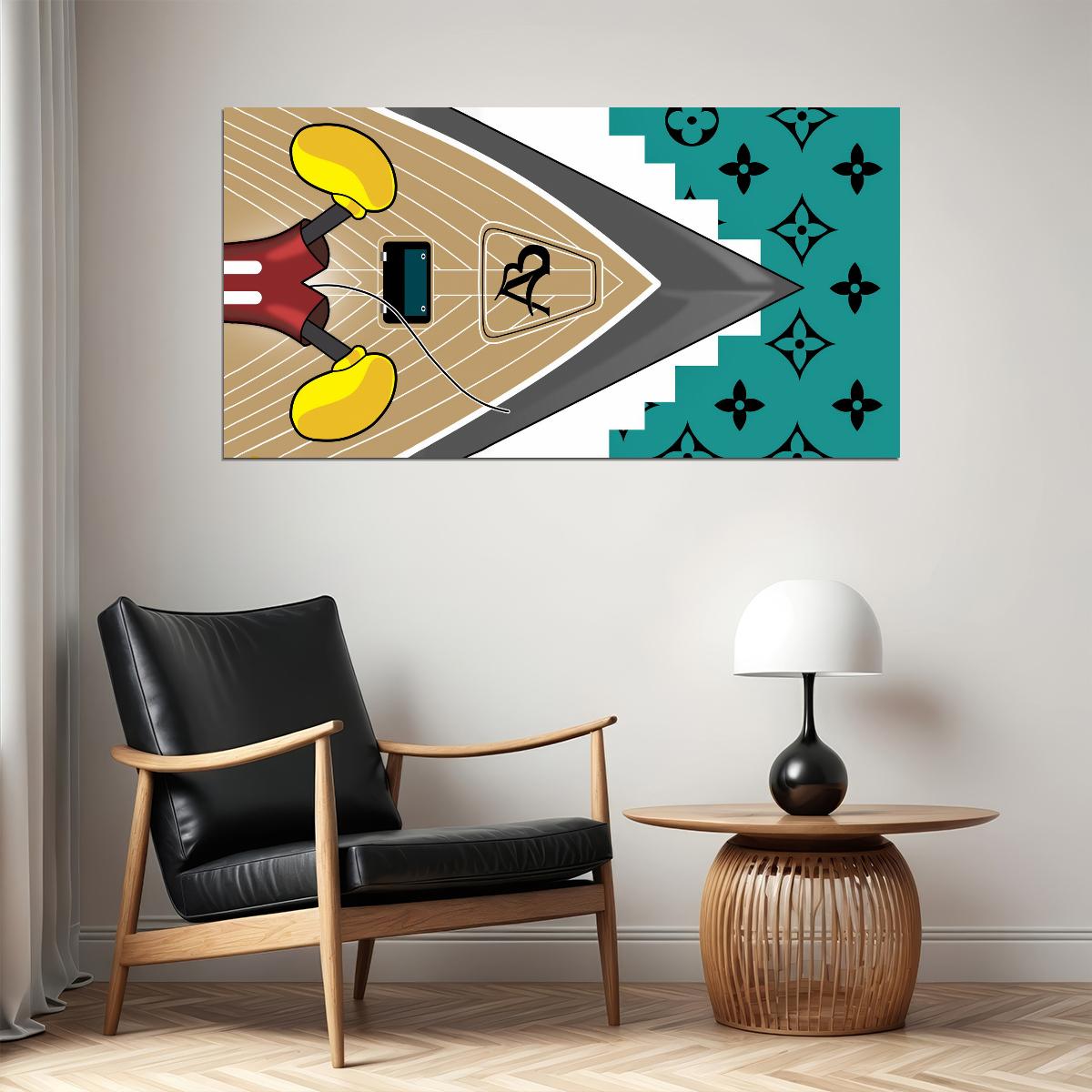 Mickey Mouse Designer Art Poster Luxury Style Wall Decor Vibrant Modern Artistic Wall Print Perfect for Office and Home Spaces - xonomax