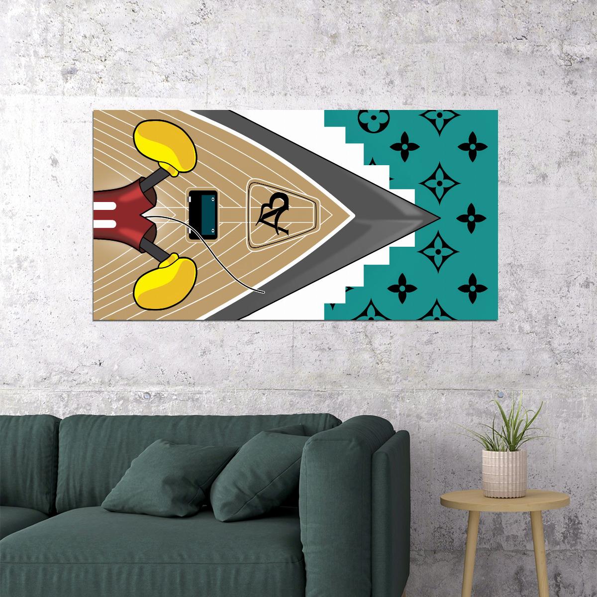 Mickey Mouse Designer Art Poster Luxury Style Wall Decor Vibrant Modern Artistic Wall Print Perfect for Office and Home Spaces - xonomax