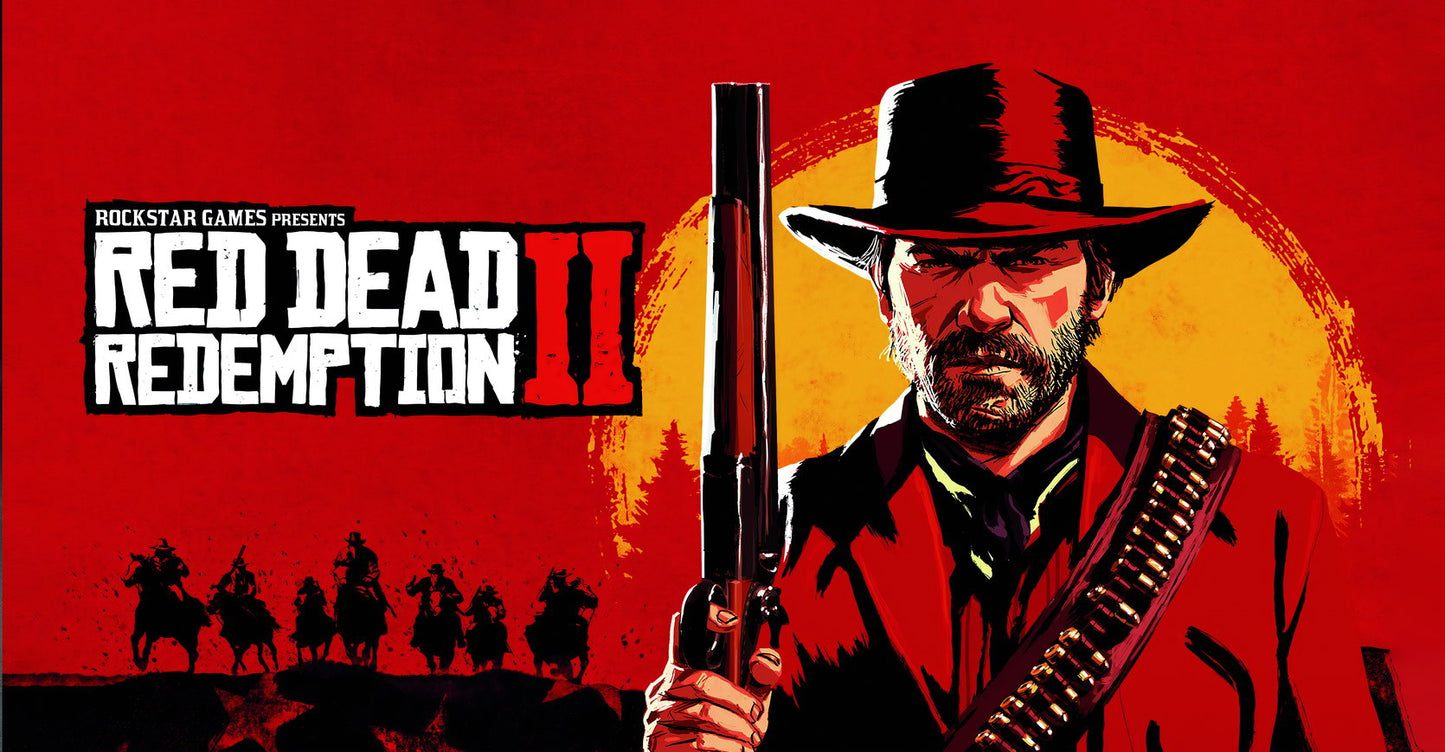 Red Dead Redemption Video Game Poster Wild West Adventure Wall Decor Rockstar Games Cowboy Action Gaming Wall Print - xonomax