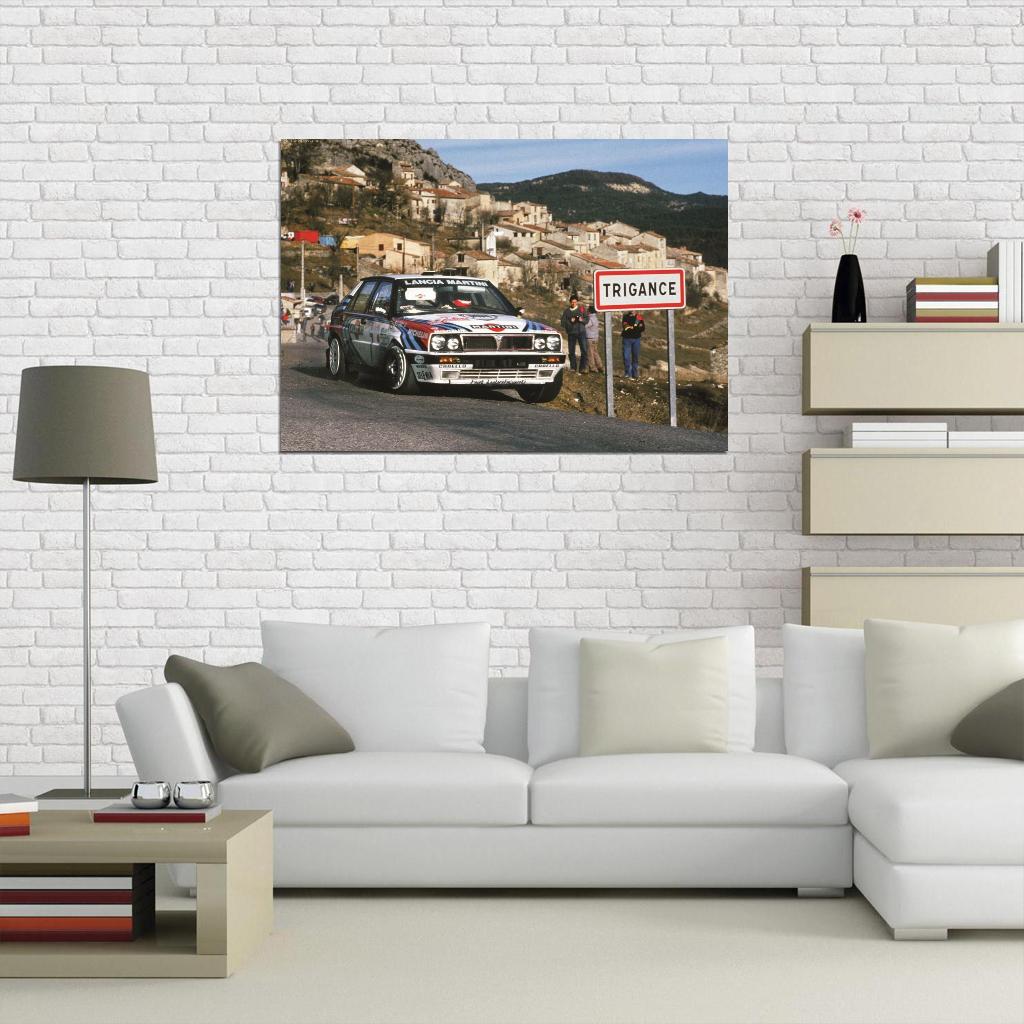 LANCIA DELTA INTEGRALE RALLEY CAR Wall Print Poster - xonomax