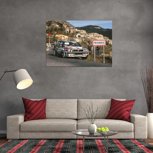 LANCIA DELTA INTEGRALE RALLEY CAR Wall Print Poster - xonomax