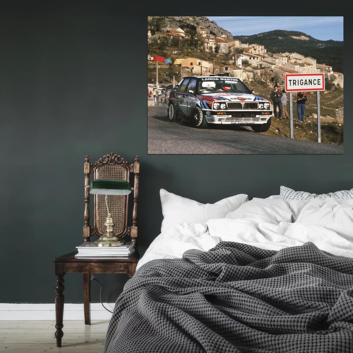LANCIA DELTA INTEGRALE RALLEY CAR Wall Print Poster - xonomax