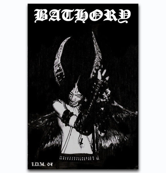Bathory Quorthon Heavy Metal Music Band Wall Print Poster - xonomax
