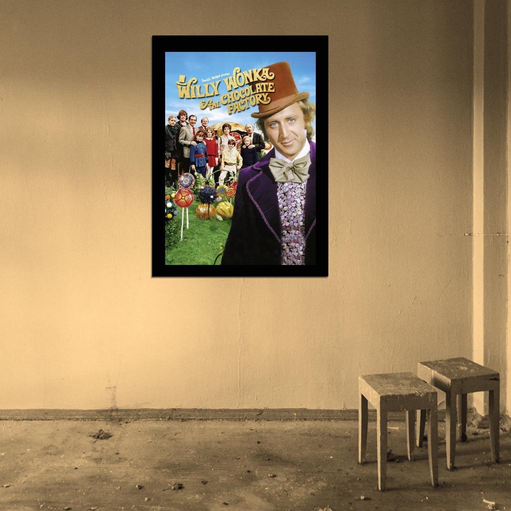 Willy Wonka And The Chocolate Factory Movie 1973 Wall Print Poster