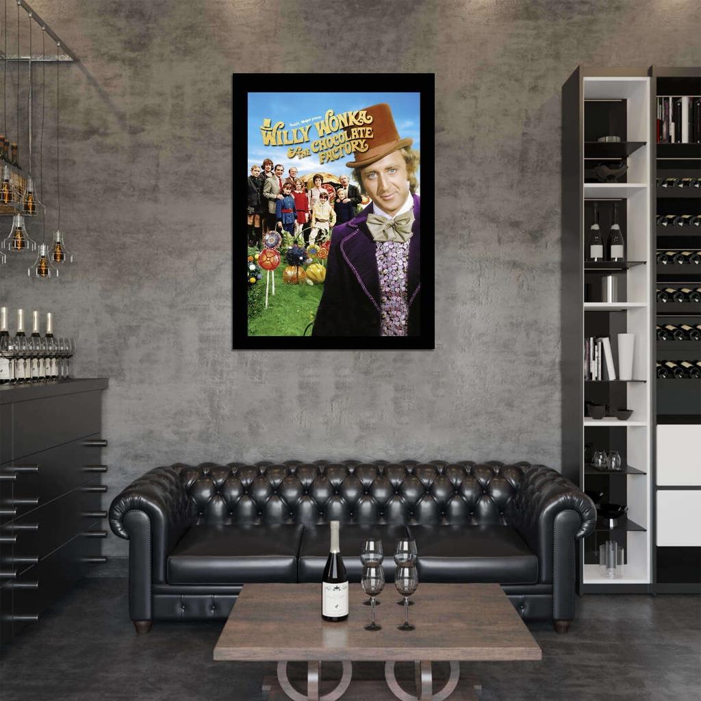 Willy Wonka And The Chocolate Factory Movie 1973 Wall Print Poster