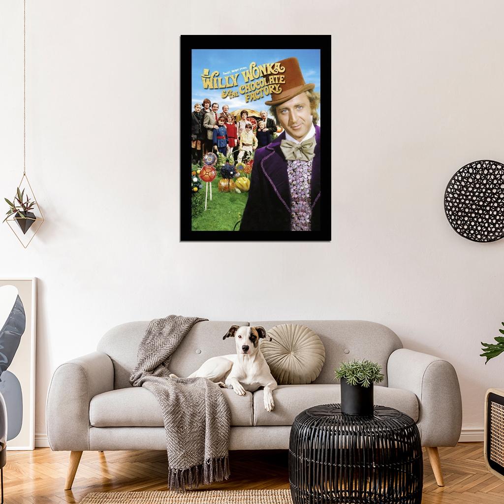 Willy Wonka And The Chocolate Factory Movie 1973 Wall Print Poster