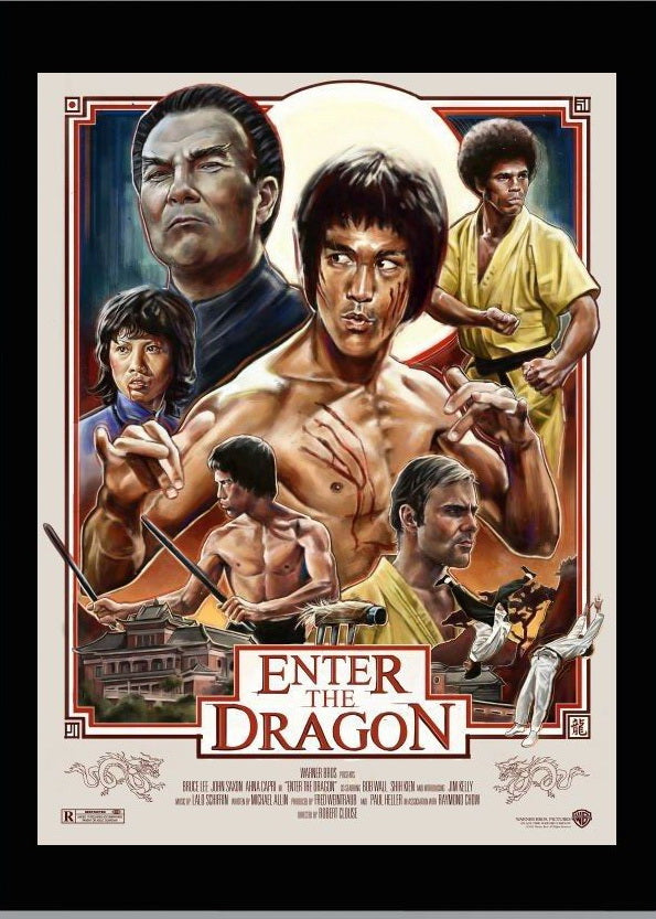 Enter The Dragon Movie 1973 Wall Print Poster - xonomax