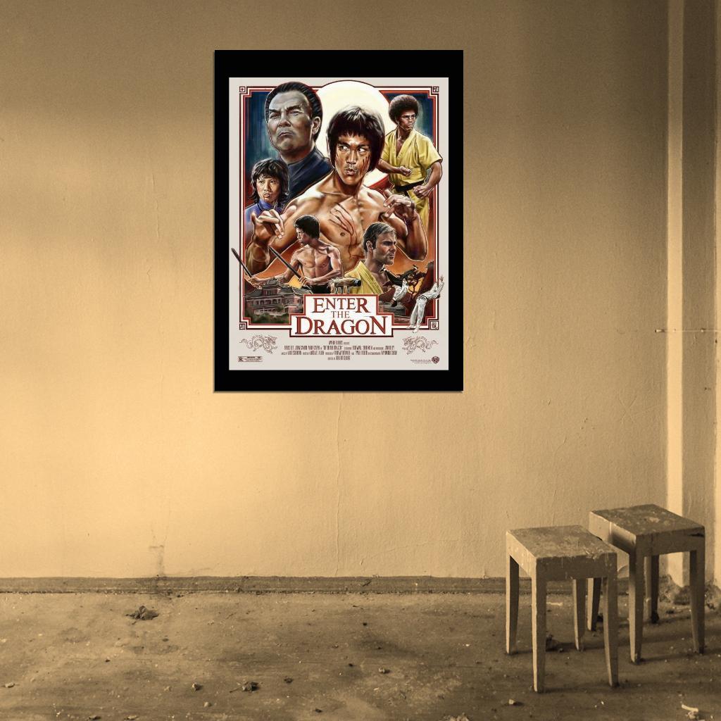 Enter The Dragon Movie 1973 Wall Print Poster - xonomax