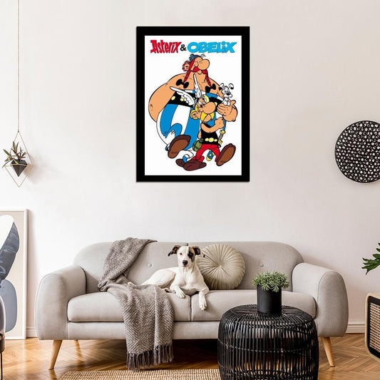 Asterix And Obelix Cartoon Wall Print Poster - xonomax