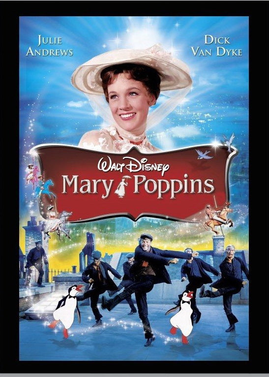 Mary Poppins Movie 1964 Wall Print Poster - xonomax