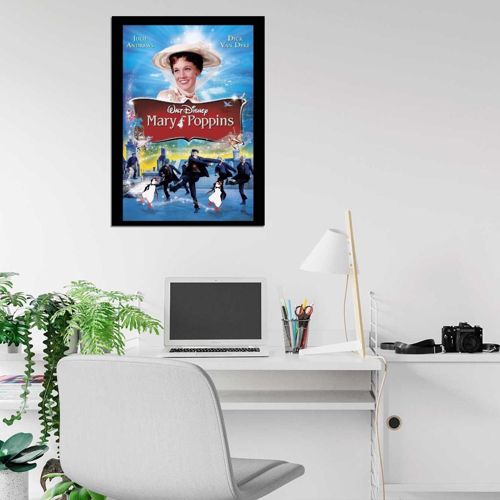Mary Poppins Movie 1964 Wall Print Poster - xonomax