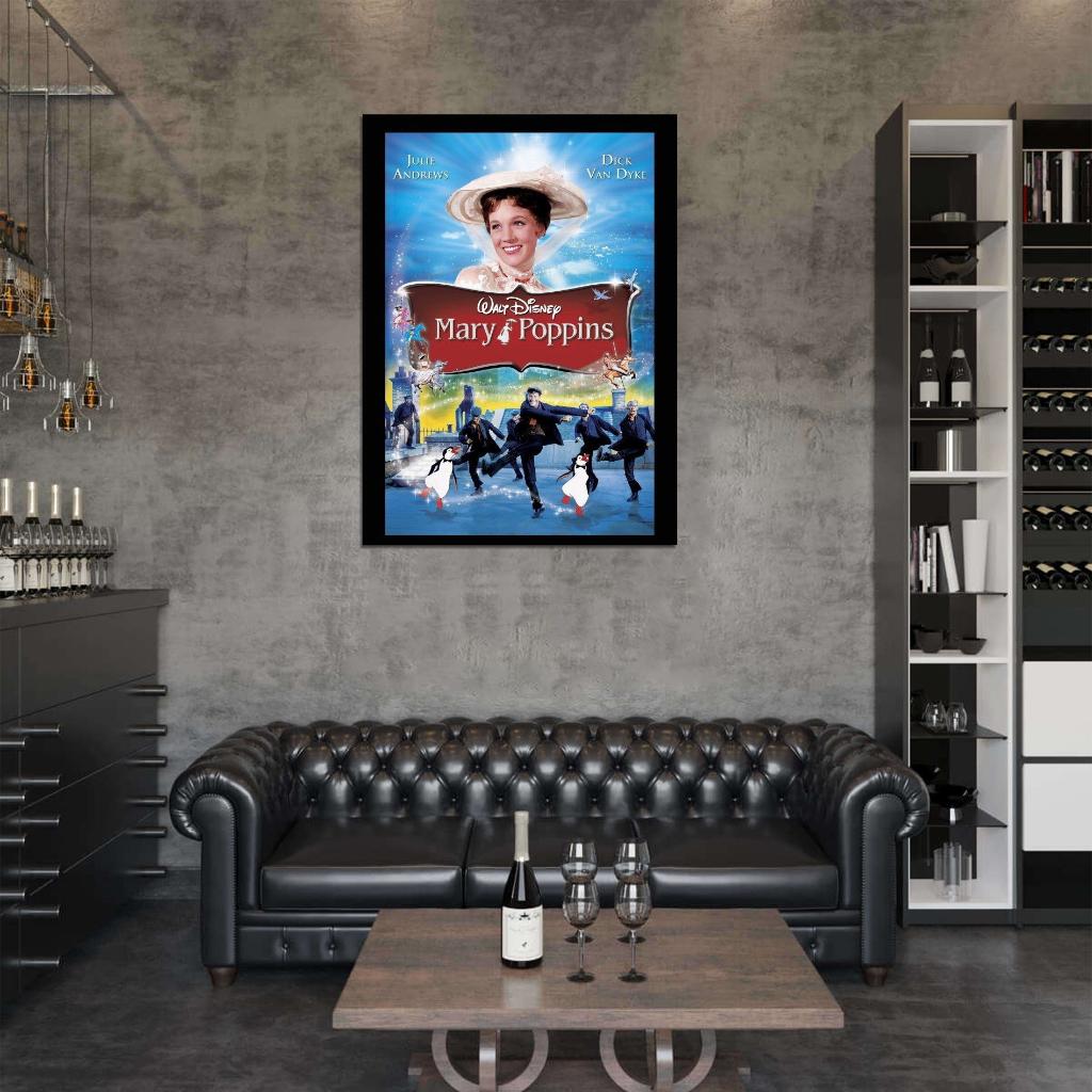 Mary Poppins Movie 1964 Wall Print Poster - xonomax