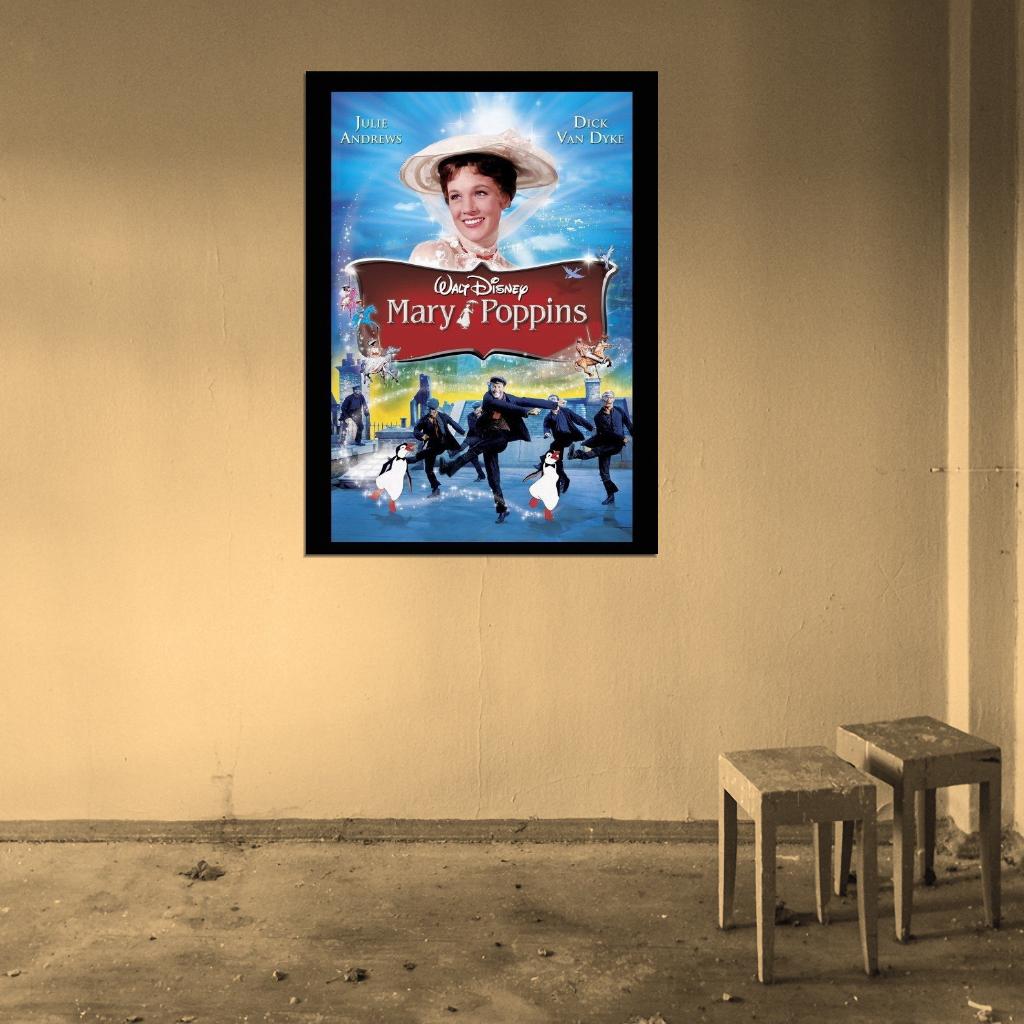 Mary Poppins Movie 1964 Wall Print Poster - xonomax