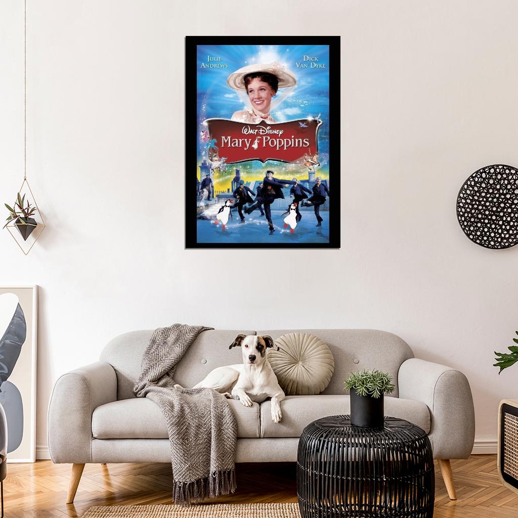 Mary Poppins Movie 1964 Wall Print Poster - xonomax