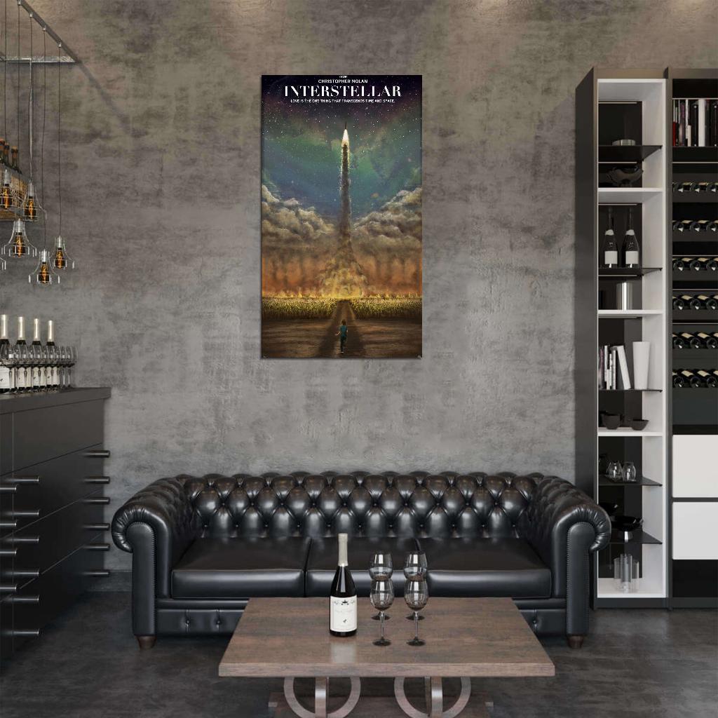 Interstellar Alien Space Travel Movie 2014 Wall Print Poster - xonomax