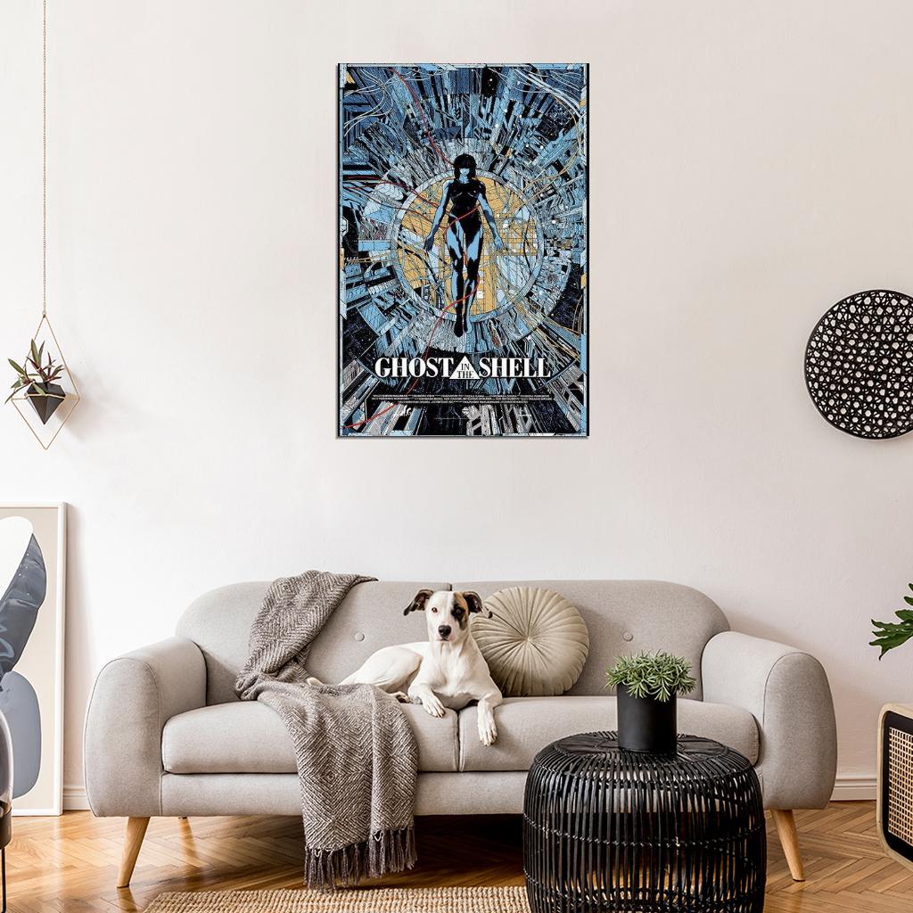 Ghost In The Shell Fight Riot Police Anime Hot Wall Print Poster