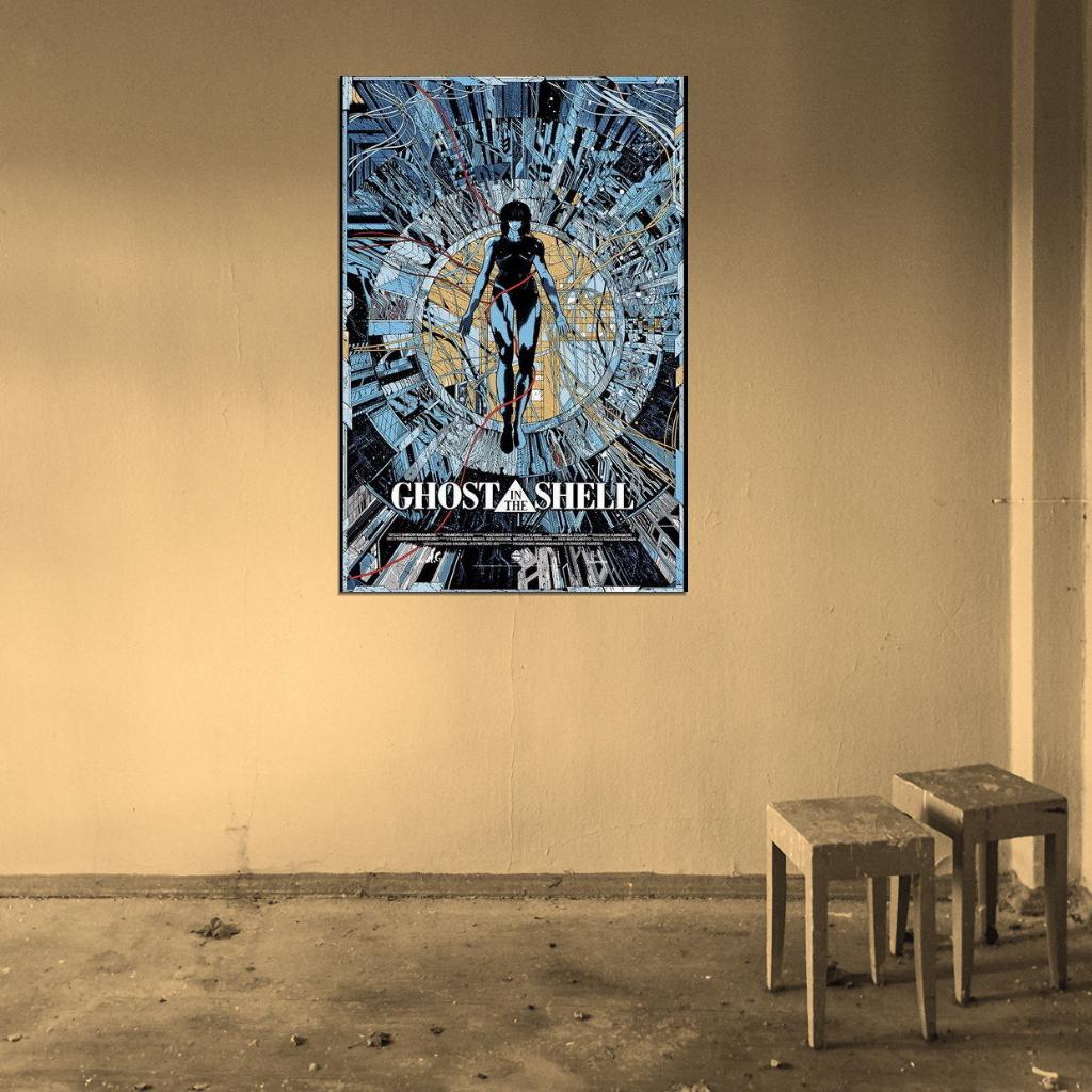 Ghost In The Shell Fight Riot Police Anime Hot Wall Print Poster