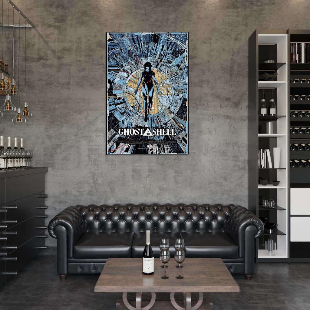 Ghost In The Shell Fight Riot Police Anime Hot Wall Print Poster