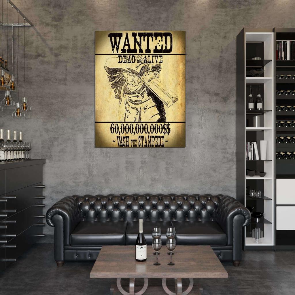 Trigun VASH The Stampede Guns Fight Japan Anime Decor Wall Print POSTER