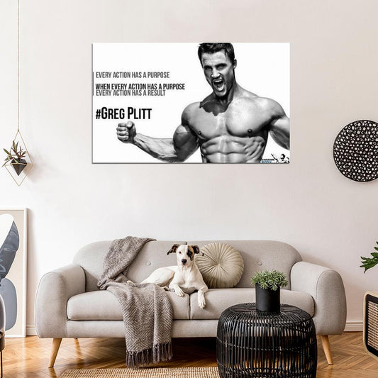 Greg Plitt - RIP USA American Fitness Model Star Wall Print Poster - xonomax