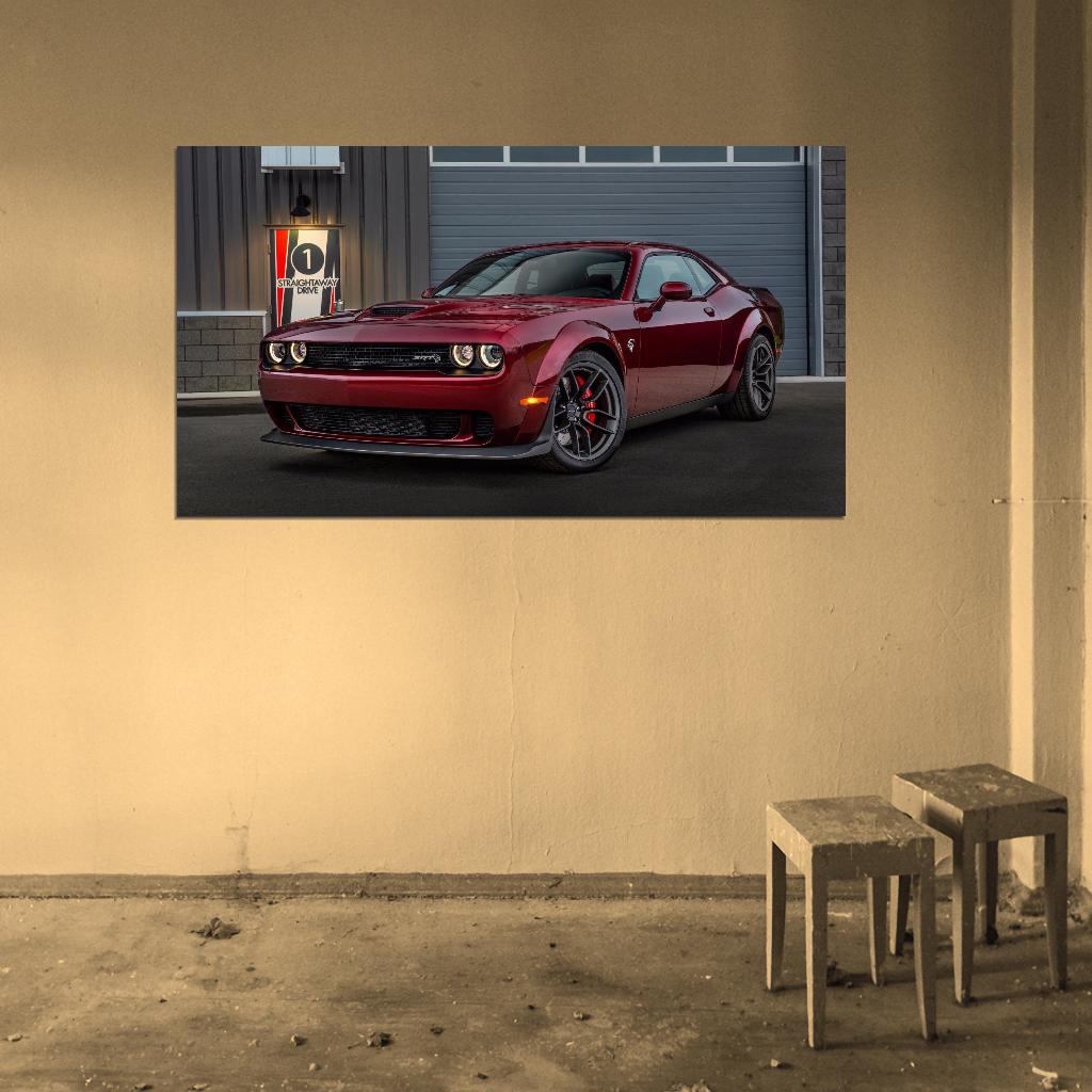 DODGE CHALLENGER SRT HELLCAT WIDEBODY Wall Print Poster