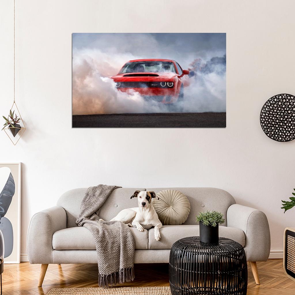 2018 Dodge Challenger SRT Demon Decor Wall Print POSTER