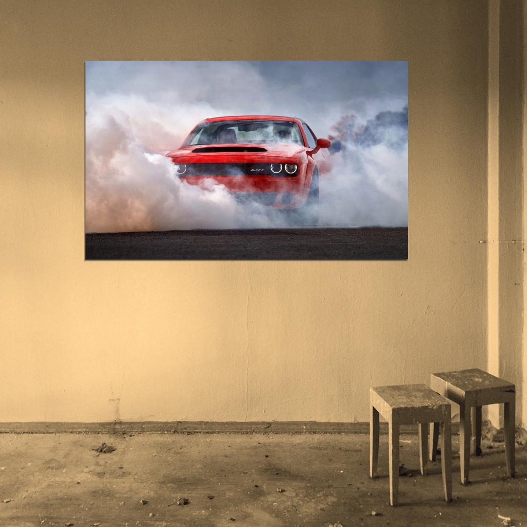 2018 Dodge Challenger SRT Demon Decor Wall Print POSTER