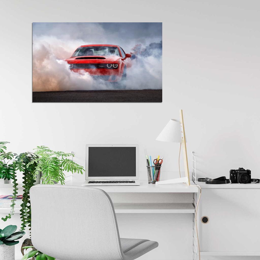 2018 Dodge Challenger SRT Demon Decor Wall Print POSTER