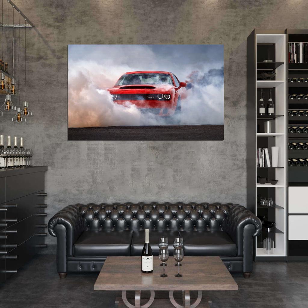 2018 Dodge Challenger SRT Demon Decor Wall Print POSTER