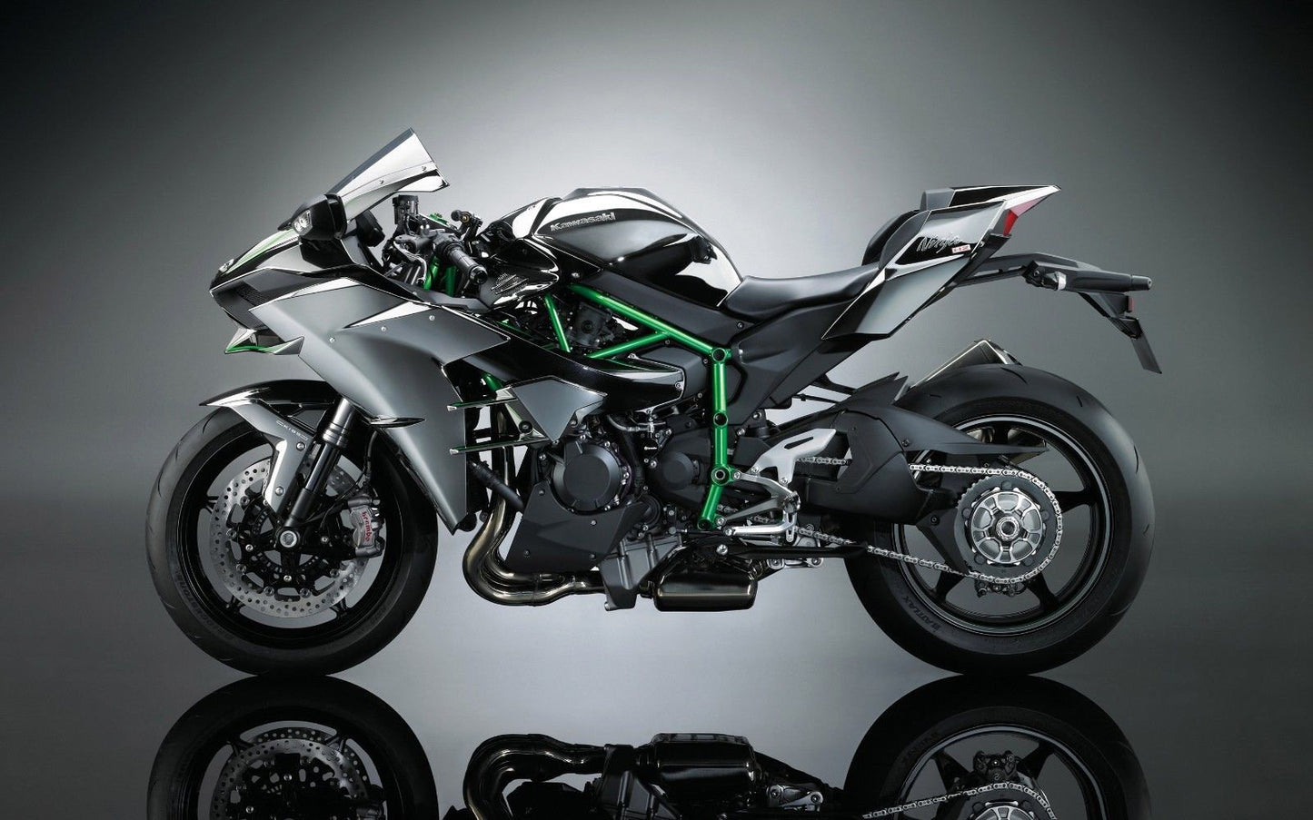 2017 KAWASAKI NINJA H2 BIKE Print Poster