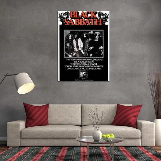 Black Sabbath First Album 1970 Album Release Decor Wall Print POSTER - xonomax