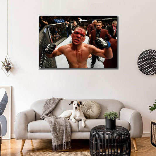 Nate Diaz MMA UFC Welterweight Champion PRINT POSTER - xonomax