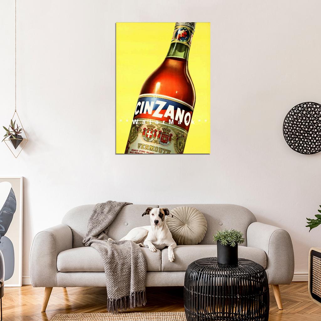 Cinzano Vermouth 1962 Italian Liquor Decor Wall Print POSTER