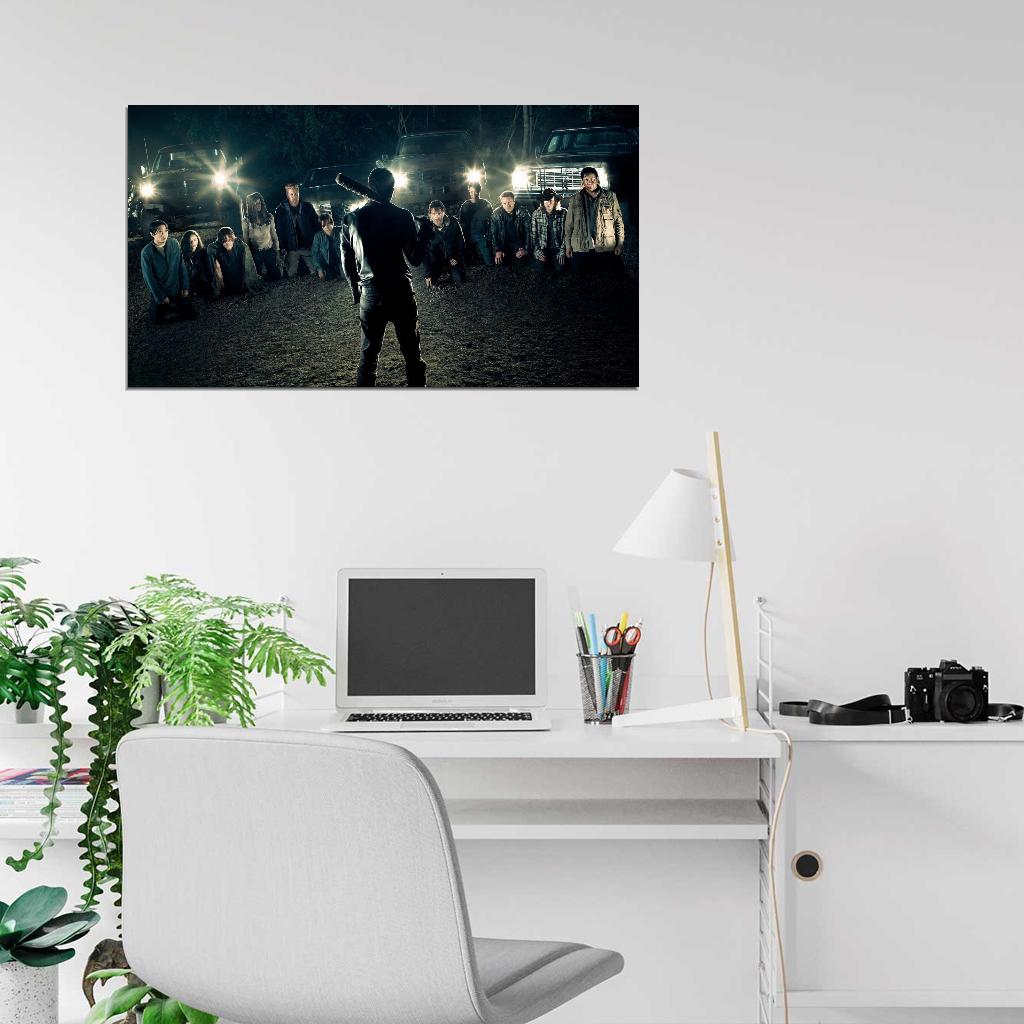 The Walking Dead Negan Top Zombie TV Series Villain Art Decor WALL Print POSTER