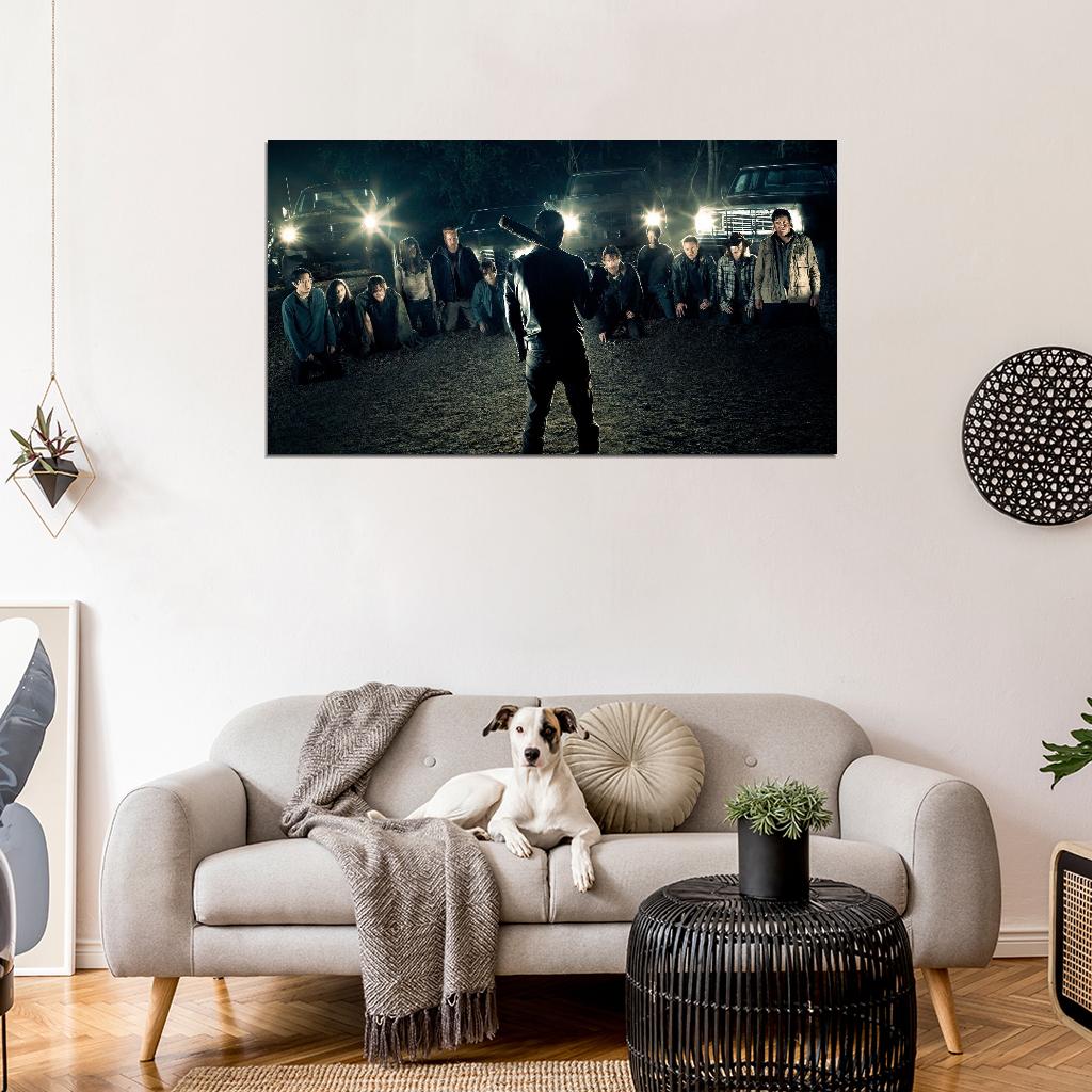The Walking Dead Negan Top Zombie TV Series Villain Art Decor WALL Print POSTER