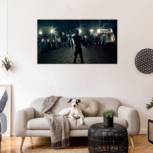 The Walking Dead Negan Top Zombie TV Series Villain Art Decor WALL Print POSTER - xonomax