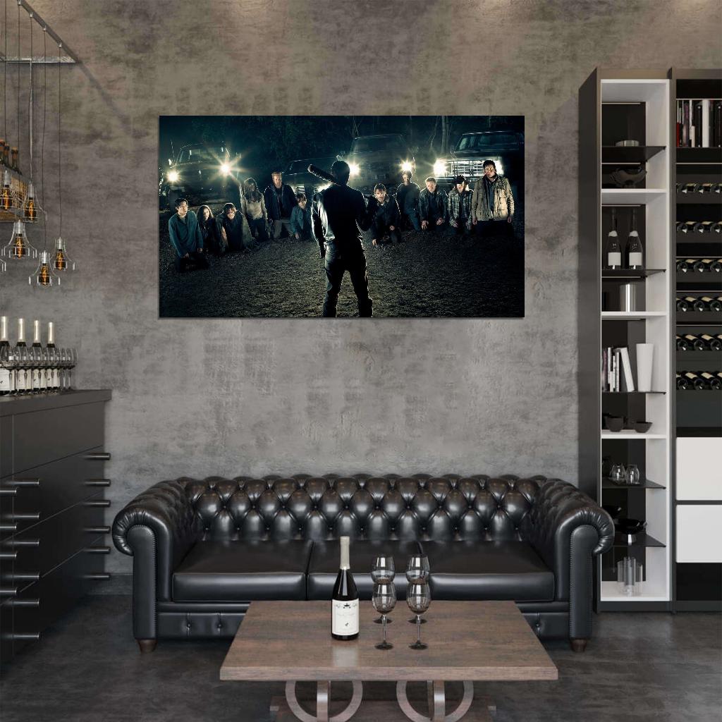 The Walking Dead Negan Top Zombie TV Series Villain Art Decor WALL Print POSTER