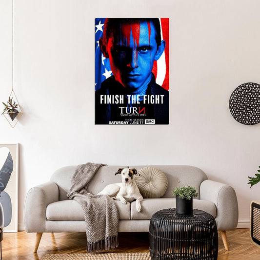 Turn: Washington's Spies Season 4 TV Jamie Bell Heather Lind Poster - xonomax