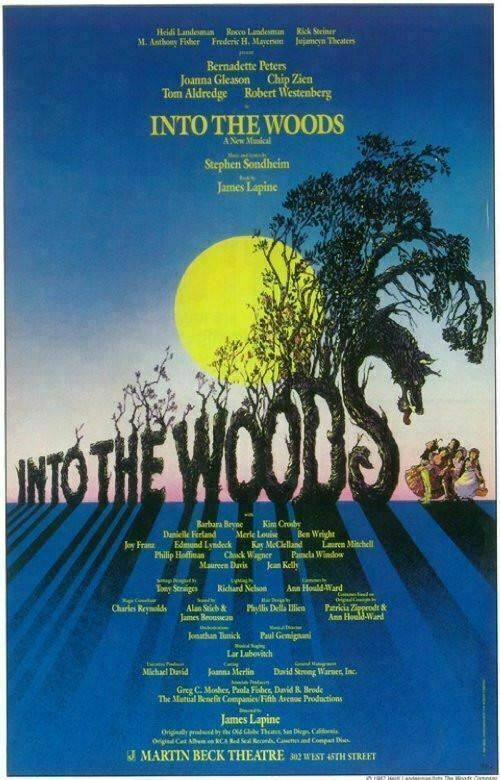 Into the Woods Broadway Show Poster (1987) Decor WALL Print POSTER