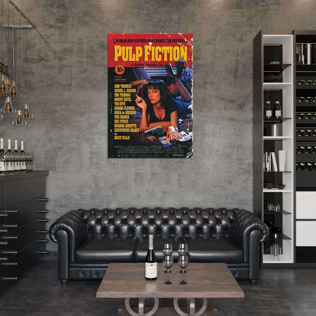 Pulp Fiction (1994) Movie Film Decor WALL Print POSTER