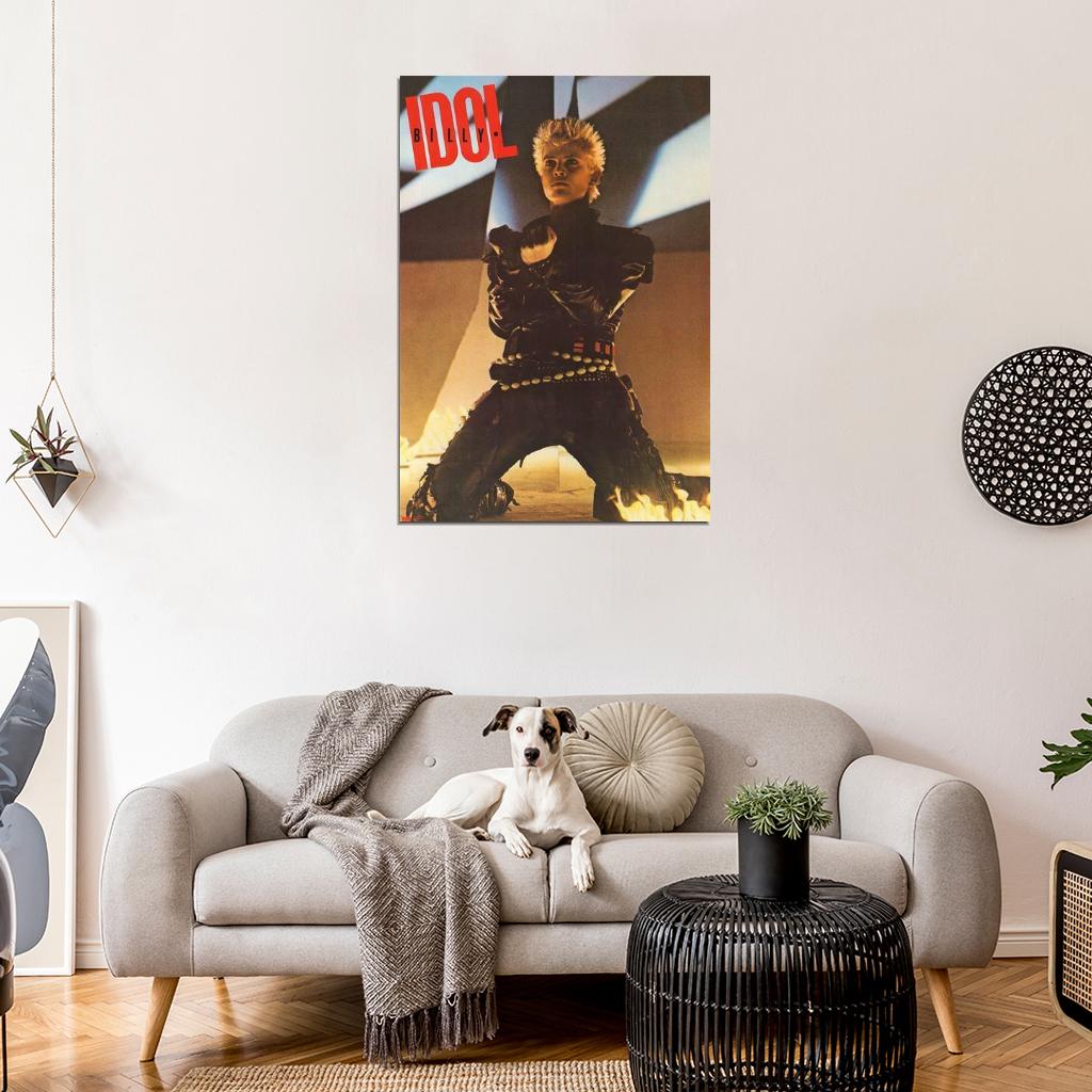 Billy Idol On Stage Portrait DECOR WALL Print POSTER