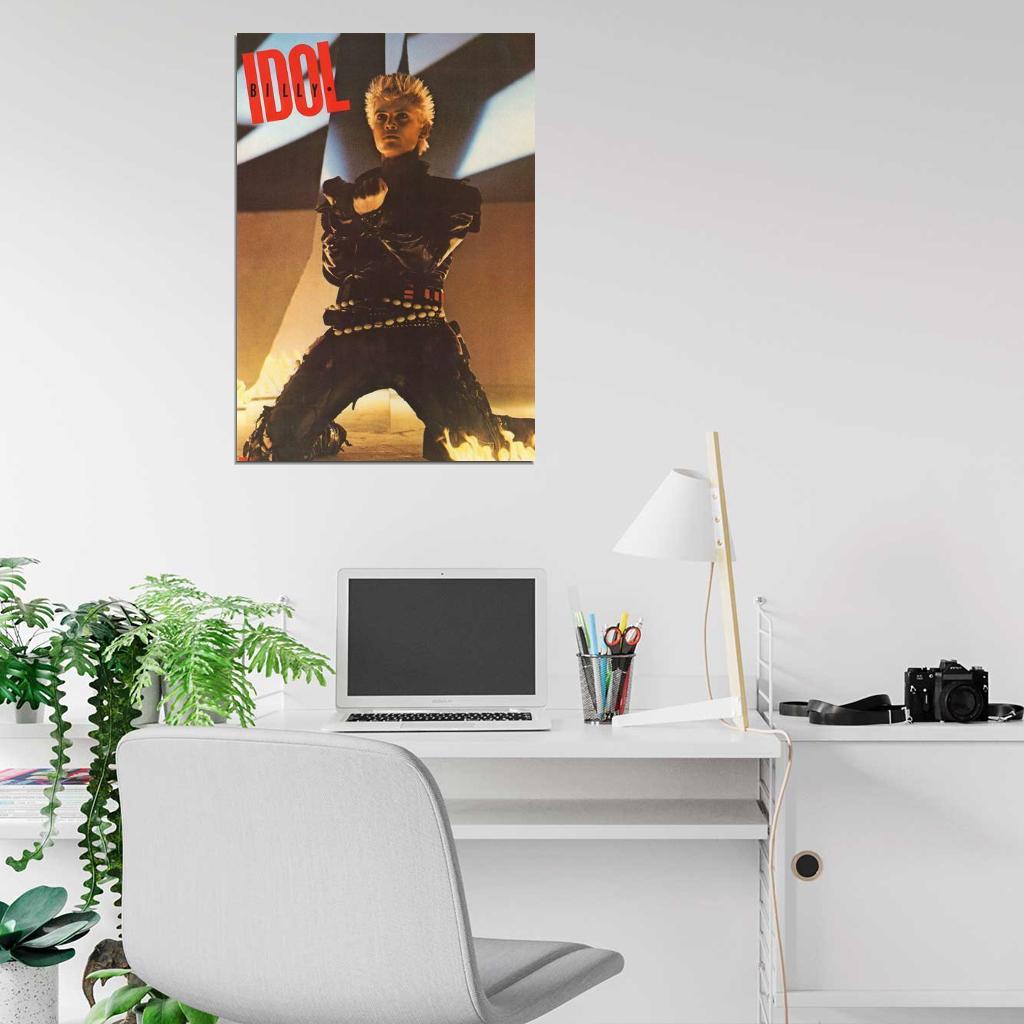 Billy Idol On Stage Portrait DECOR WALL Print POSTER