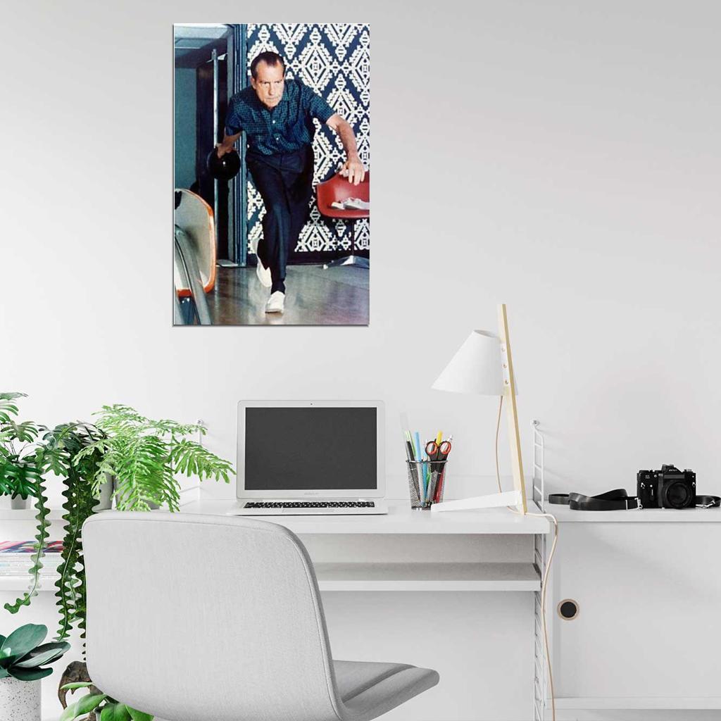 Richard Nixon Bowling Picture DECOR WALL Print POSTER