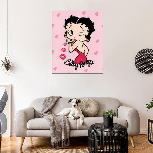 Betty Boop and Felix The Cat Vintage Comics and Cartoons Picture DECOR WALL Print POSTER - xonomax