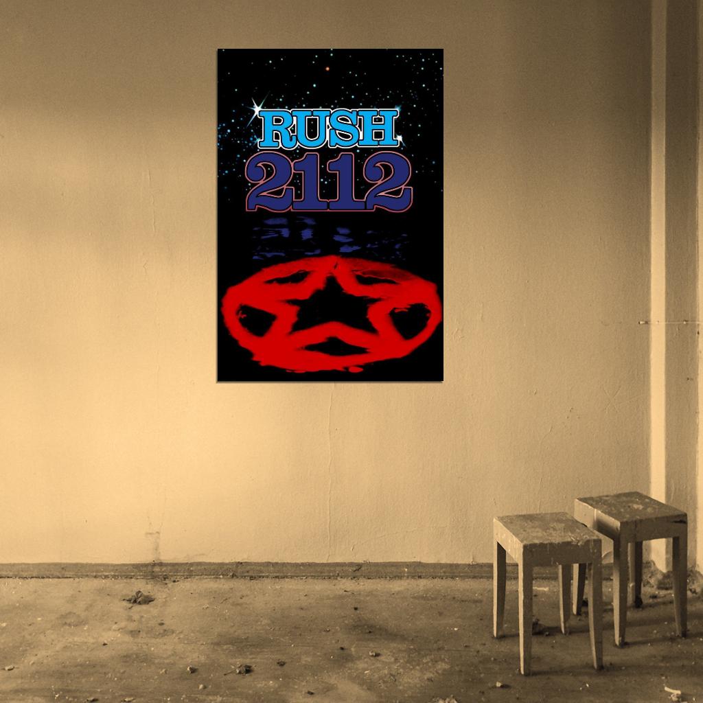 Rush 2112 Album Cover Retro Vintage Rock Band Music Picture DECOR WALL Print POSTER - xonomax
