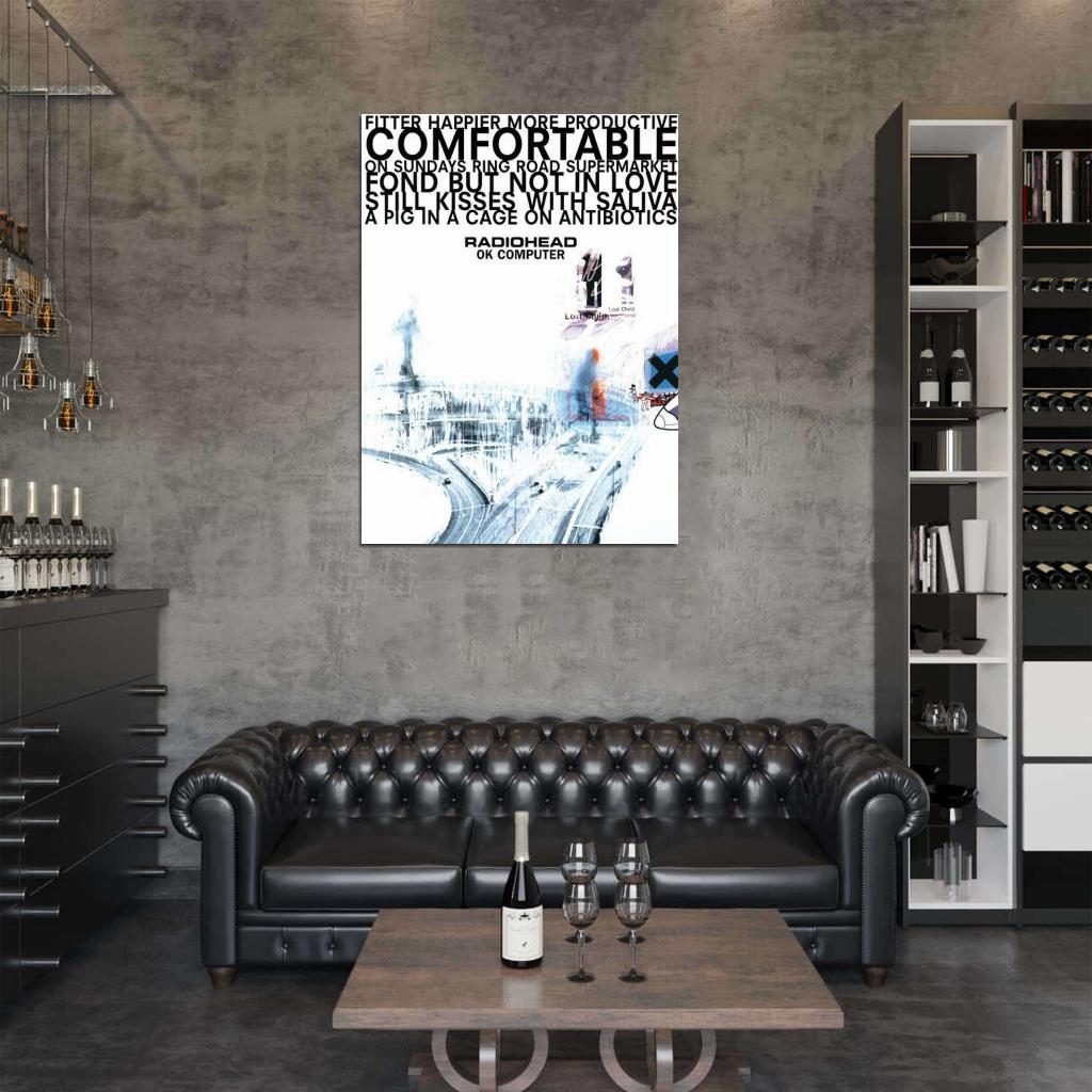 Radiohead OK Computer Thom Yorke Album Cover Lyrics Band Music Giant Picture DECOR WALL Print POSTER