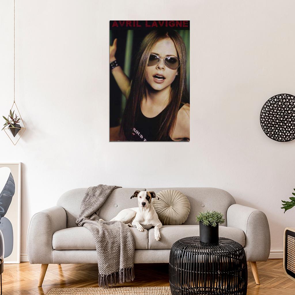 Avril Lavigne Decor Wall Print Poster - Rockstar Vibes